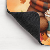 Rustikaler/Vintager Herbstbär Mousepad (Ecke)