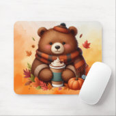 Rustikaler/Vintager Herbstbär Mousepad (Mit Mouse)