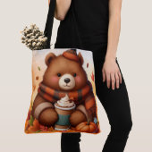Rustikaler/Vintager Herbstbär Tasche (Von Nahem)
