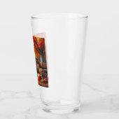 Rustikaler/Vintager Herbstwagen Glas (Links)