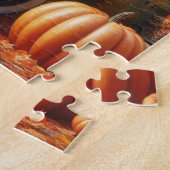 Rustikaler/Vintager Herbstwagen Puzzle (Seite)