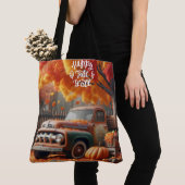 Rustikaler/Vintager Herbstwagen Tasche (Von Nahem)