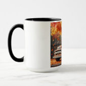 Rustikaler/Vintager Herbstwagen Tasse (Links)