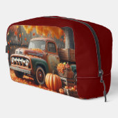 Rustikaler/Vintager Herbstwagen Waschbeutel (Rechte Ecke)
