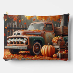 Rustikaler/Vintager Herbstwagen Zubehörtasche