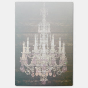 Rustikaler Vintager Kronleuchter aus rustikalem St Post-it Klebezettel