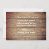 Rustikaler Vintager LKW Happy Holidays Moving Ankündigung (Rückseite)