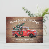 Rustikaler Vintager Lkw Neue Zuhause-Bewegung Ankündigung (Stehend Vorderseite)