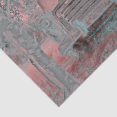 Rustikaler Vintager LKW Pastell Pink Grau Retro Seidenpapier (Ausschnitt)