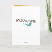 rustikaler, Vintager Oktopusstrand vielen Dank Dankeskarte (Rückseite)