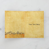 rustikaler, Vintager Oktopusstrand vielen Dank Dankeskarte (Innenseite)