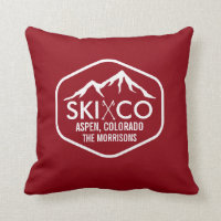 Rustikaler Vintager Ski-Berg u. Polen Aspen