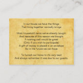 rustikaler, Vintager Strand, der eine gute Karte w (Rückseite)