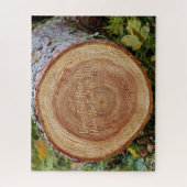 Rustikaler Vintager Wald bepflanzter Baum Puzzle (Vertikal)