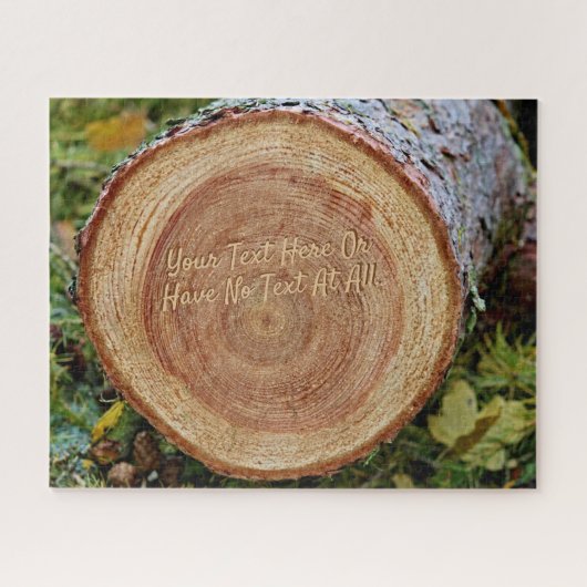 Rustikaler Vintager Wald bepflanzter Baum Puzzle (Horizontal)