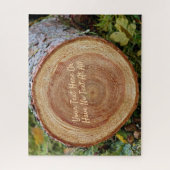 Rustikaler Vintager Waldbaum Puzzle (Vertikal)