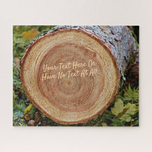 Rustikaler Vintager Waldbaum Puzzle (Horizontal)