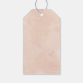 Rustikaler Vintager Weihnachtsurlaub | Geschenkanhänger (Rückseite)