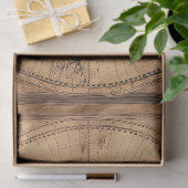 Rustikaler Vintager Weltkarte Globe Seidenpapier (Geschenk)