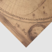 Rustikaler Vintager Weltkarte Globe Seidenpapier (Detail)