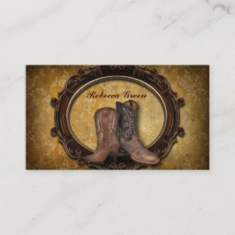 rustikaler Vintager Western-Country-Cowboy Visitenkarte