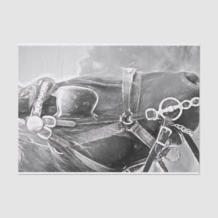 Rustikaler Vintager Western Kunst Seidenpapier