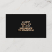 rustikaler Vintager Westernland-Modecowboy Visitenkarte (Rückseite)