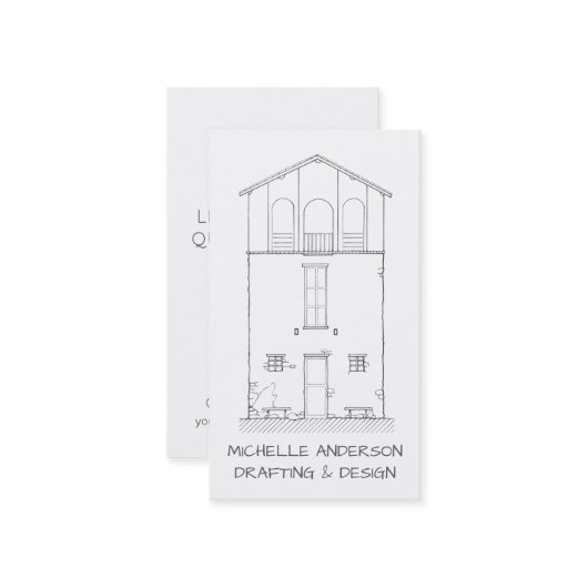 Rustikaler Visitenkarte (Vorderseite/Rückseite Beispiel)