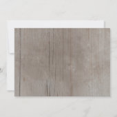 Rustikaler Vogel des Paradieses für Hochzeiten Einladung (Rückseite)