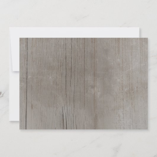 Rustikaler Vogel des Paradieses für Hochzeiten Einladung (Rückseite)