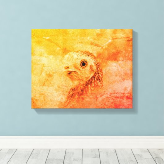 Rustikaler Vogel Leinwanddruck (Insitu (Holzboden))