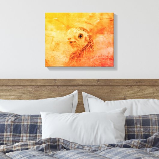 Rustikaler Vogel Leinwanddruck (Insitu (Schlafzimmer))