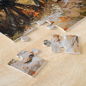 Rustikaler Wagen mit Pumpkins und Sonnenblumen Puzzle (Seite)
