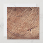 Rustikaler Wagenrad-Hufeisen Western Style Save The Date (Rückseite)