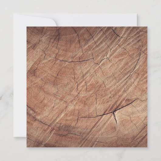 Rustikaler Wagenrad-Hufeisen Western Style Save The Date (Rückseite)