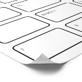 Rustikaler Wald | Baby Shooter Birthday Guessing G Poster (Ecke)