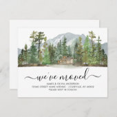 Rustikaler Wald, den wir bewegt haben neue Zuhause Ankündigung (Vorne/Hinten)