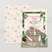 | Rustikaler Wald-Einschluss Begleitkarte (Vorne/Hinten)