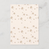 | Rustikaler Wald-Einschluss Begleitkarte (Rückseite)