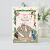 | Rustikaler Wald-Einschub Begleitkarte (Stehend Vorderseite)