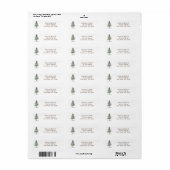 Rustikaler Wald Evergreen Pine mit Lichtern (Vorne)