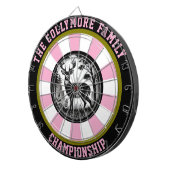 Rustikaler Wald Hirsche Kunst Dartscheibe (Vorderseite rechts)