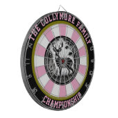 Rustikaler Wald Hirsche Kunst Dartscheibe (Vorderseite Links)