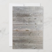 Rustikaler Wald Hirschhütte Foto Weihnachtskarte (Rückseite)