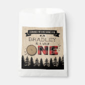 Rustikaler Wald Kariert Lumberjack Boys 1. Geburts Geschenktütchen (Vorderseite)