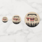 Rustikaler Wald Kariert Lumberjack Boys 2. Geburts Konfetti (Vorderseiten)