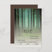 Rustikaler Wald Magische Wälder Fall Land RSVP Karte (Vorne/Hinten)