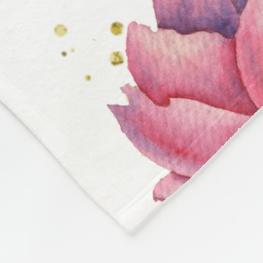 Rustikaler Wald Niedliche Blumenmoor Fleecedecke (Ecke)