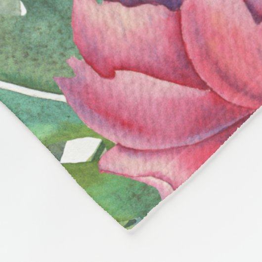 Rustikaler Wald Niedlicher Blumenwald Igel Fleecedecke (Ecke)