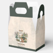 Rustikaler Wald Oh Boy Bearly Wait Baby Dusche Geschenkschachtel (Geöffnet)